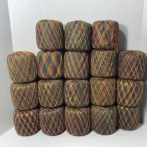 18 Spools Aunt Lydia's Crochet Thread Mexicana Rainbow